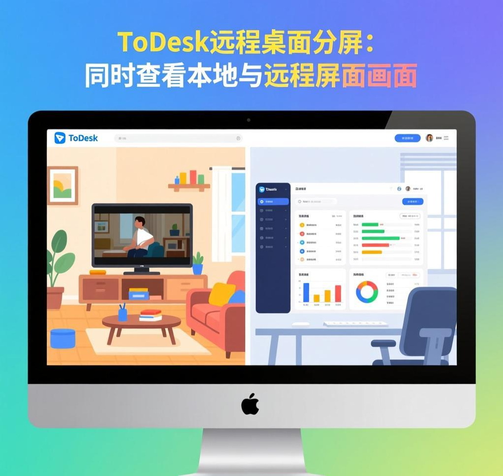 ToDesk远程桌面分屏：同时查看本地与远程桌面画面的实战指南
