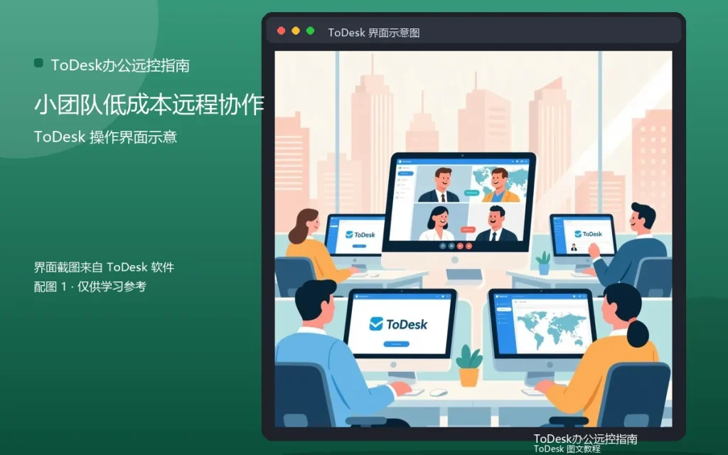 创业团队场景：小团队低成本远程协作配图