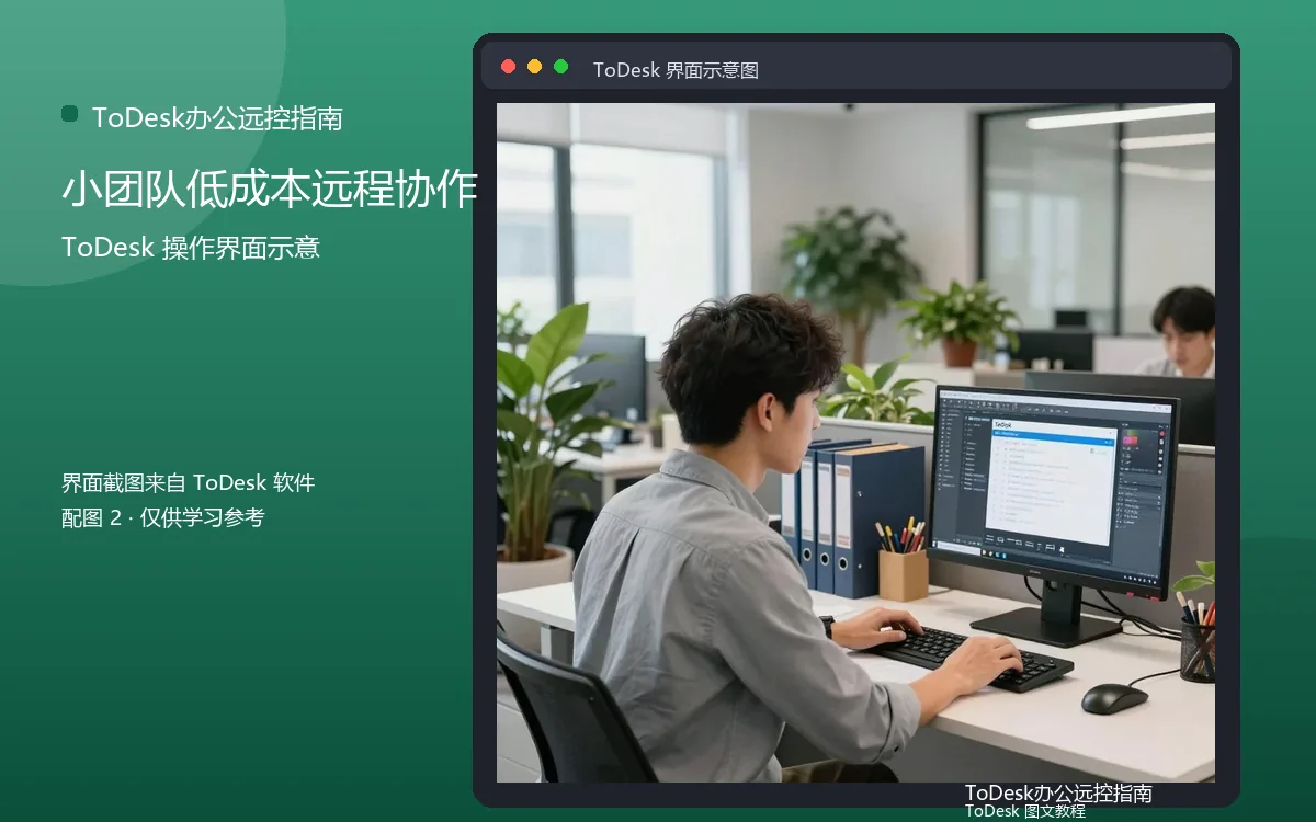 小团队低成本远程协作界面示意图（配图2）