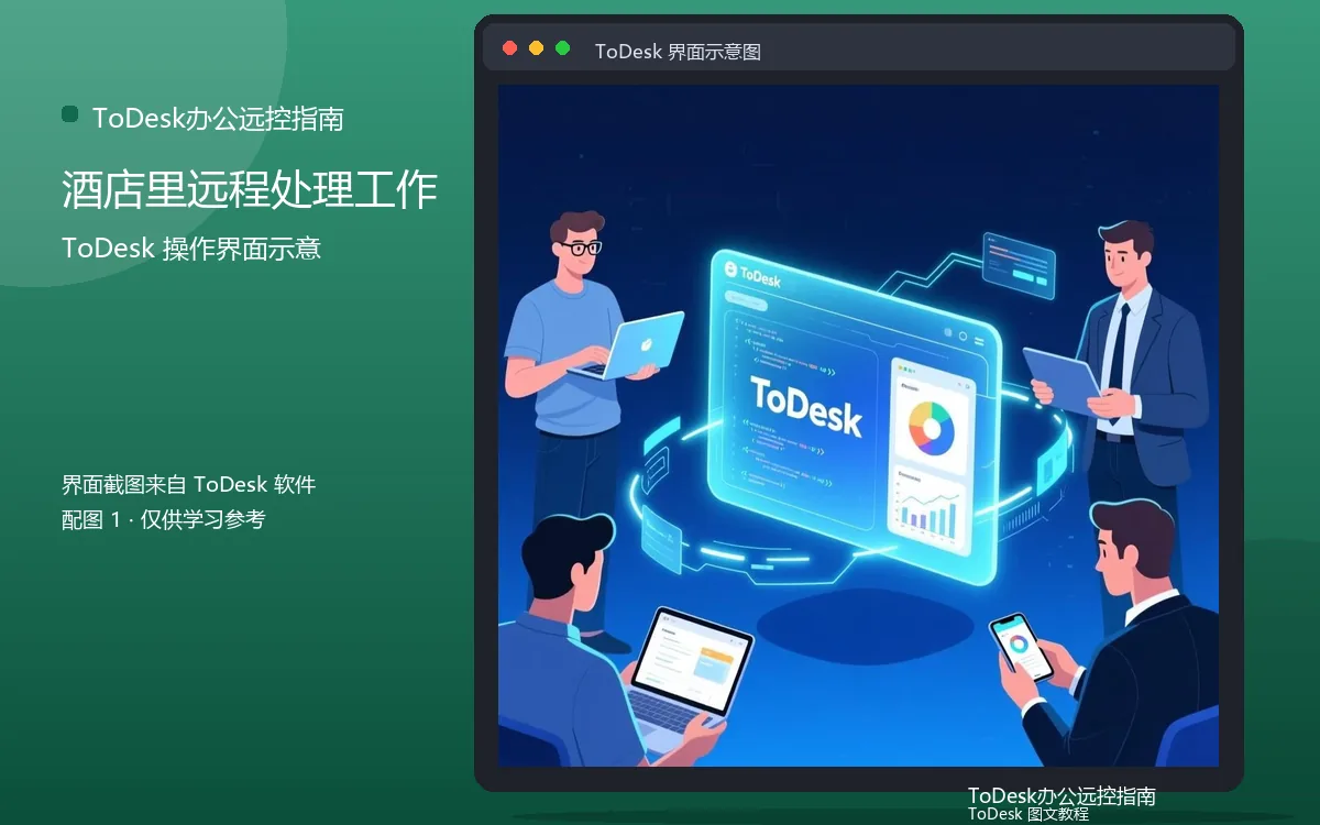 酒店里远程处理工作界面示意图（配图1）