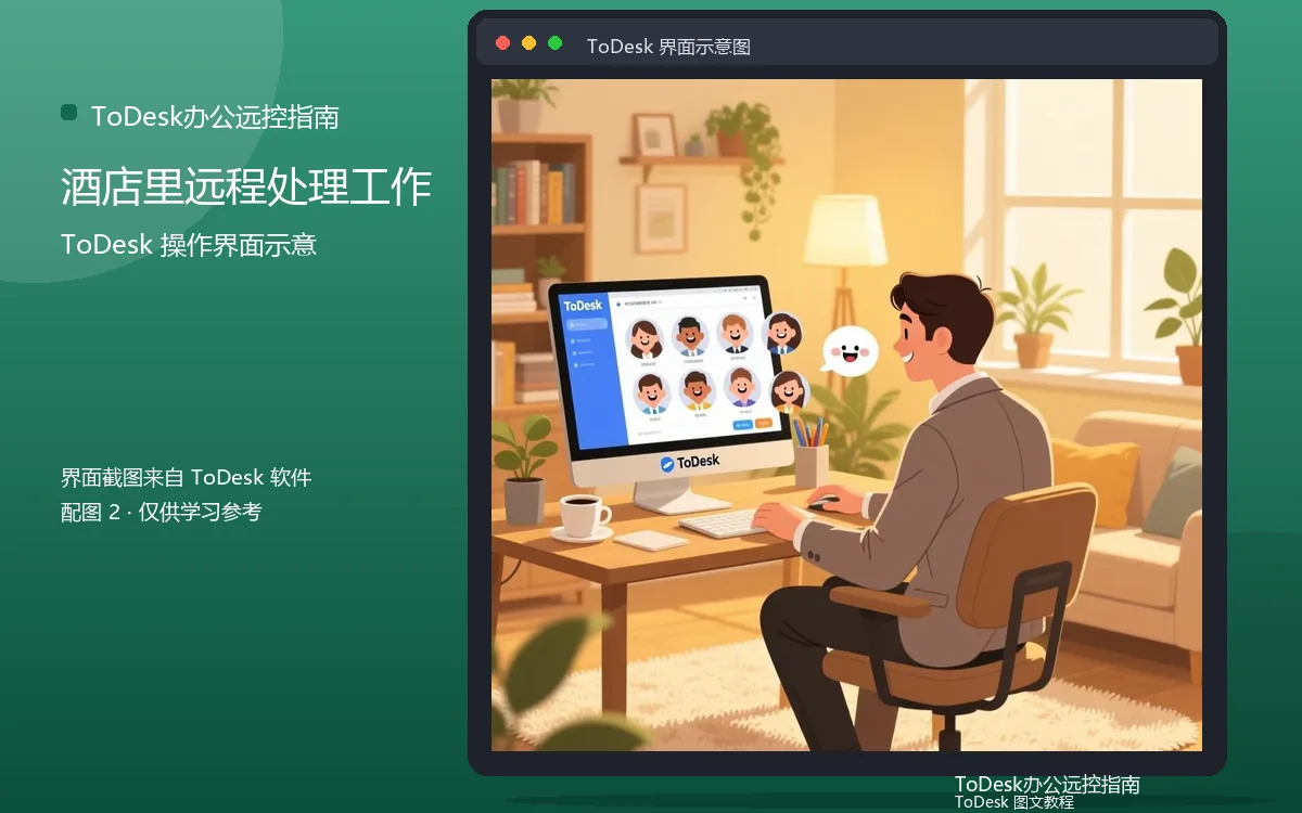 酒店里远程处理工作界面示意图（配图2）