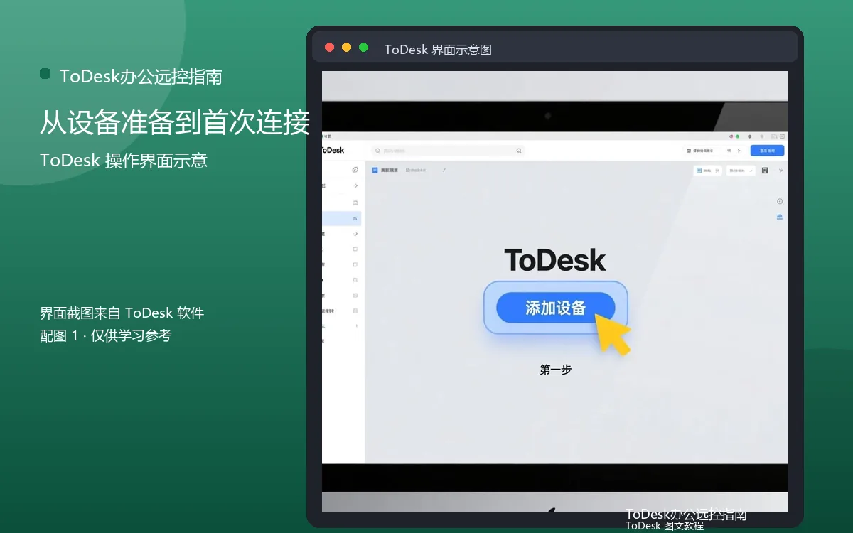 从设备准备到首次连接界面示意图(配图1)
