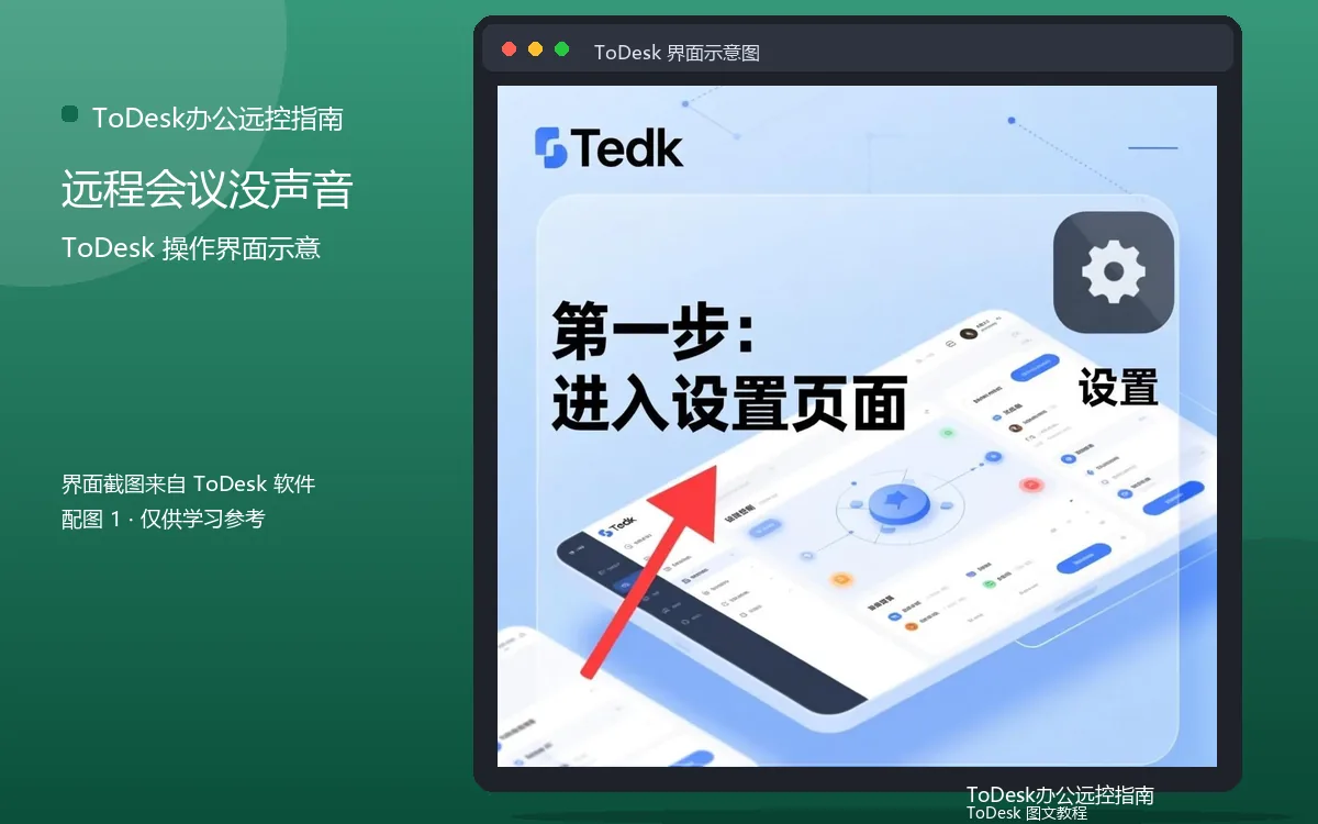 远程会议没声音界面示意图（配图1）