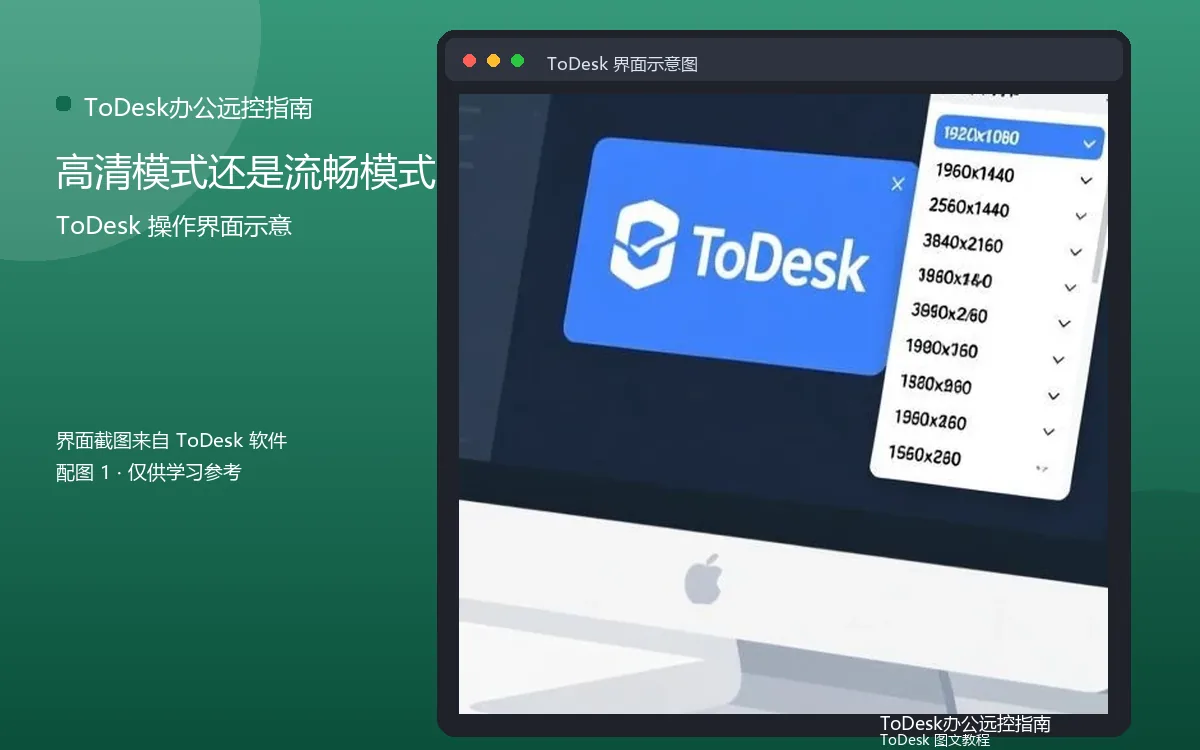 高清模式还是流畅模式界面示意图（配图1）