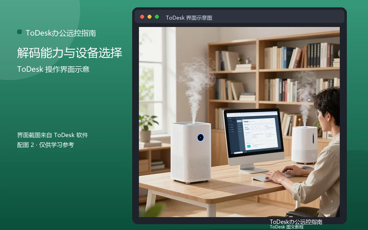 解码能力与设备选择界面示意图（配图2）