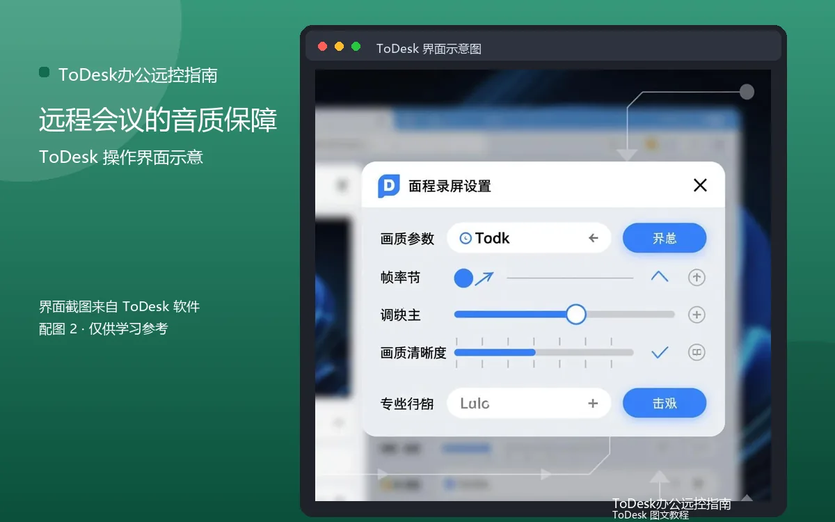 远程会议的音质保障界面示意图(配图2)