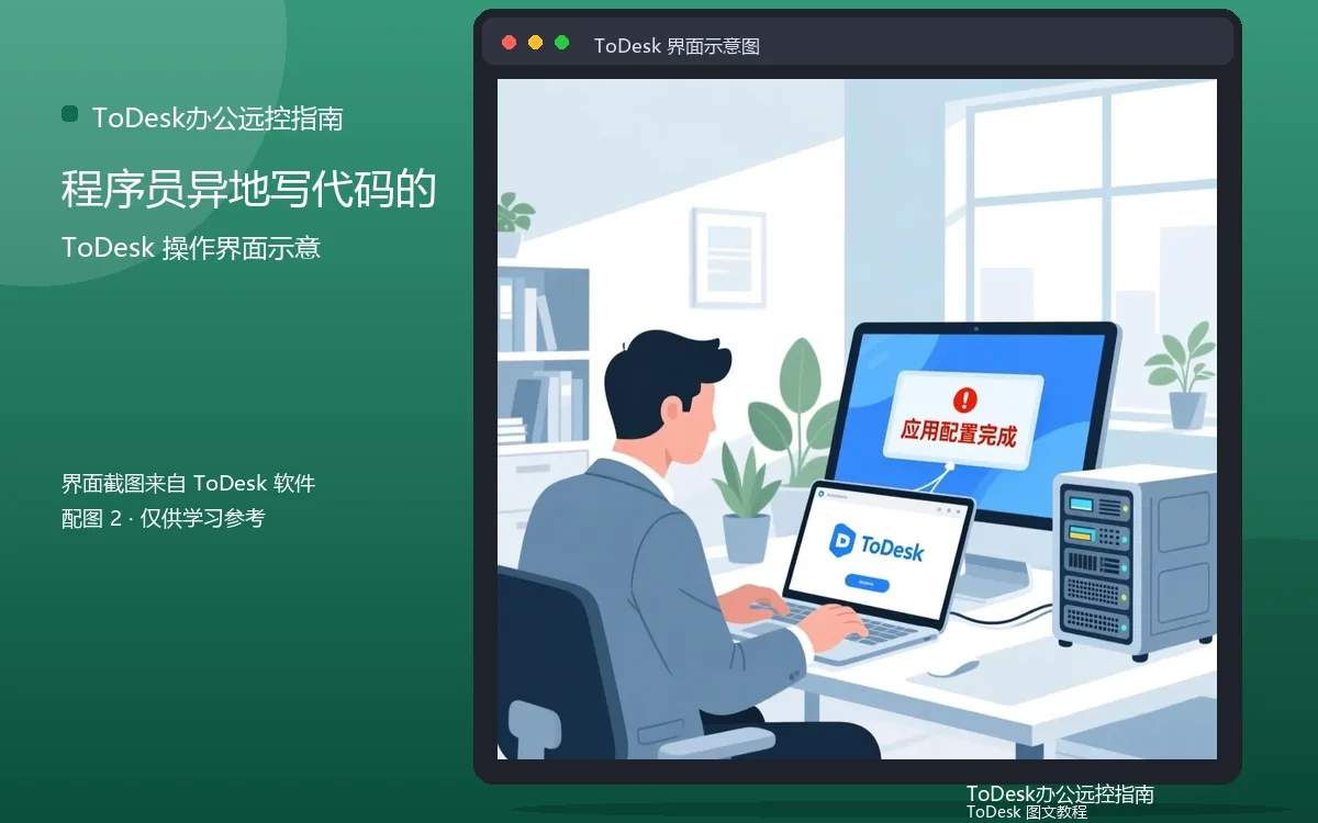 程序员异地写代码的界面示意图（配图2）