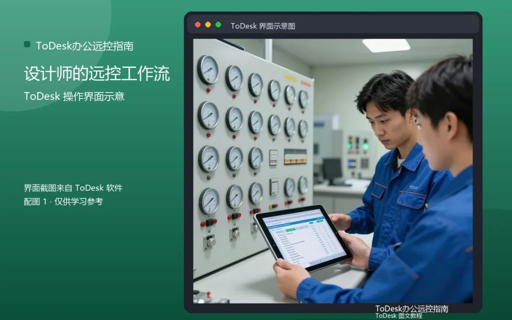 远程设计场景:设计师的远控工作流配图