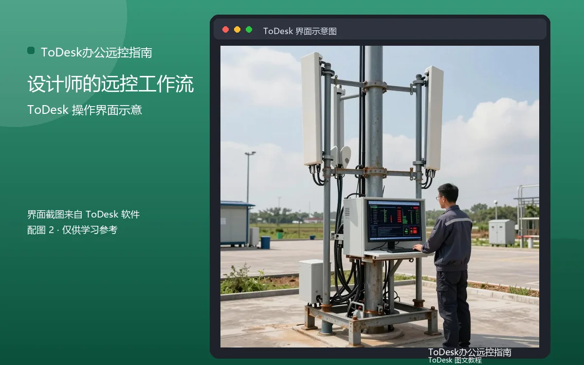 设计师的远控工作流界面示意图(配图2)