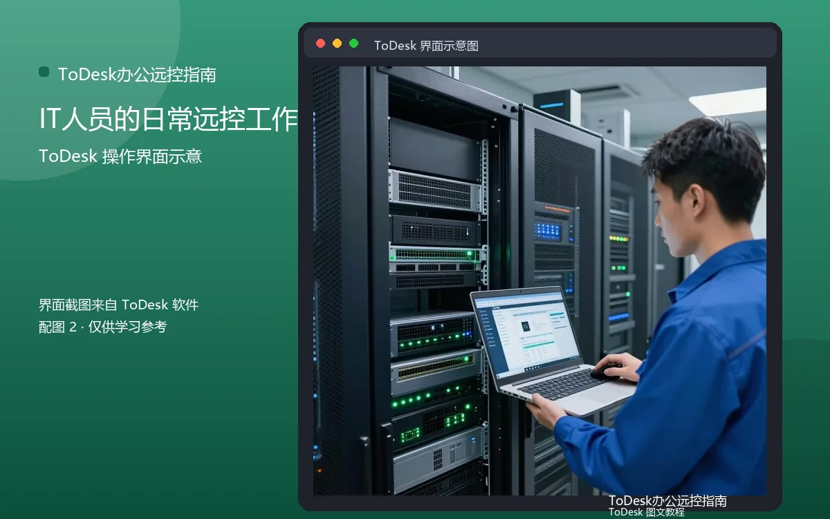IT人员的日常远控工作界面示意图（配图2）