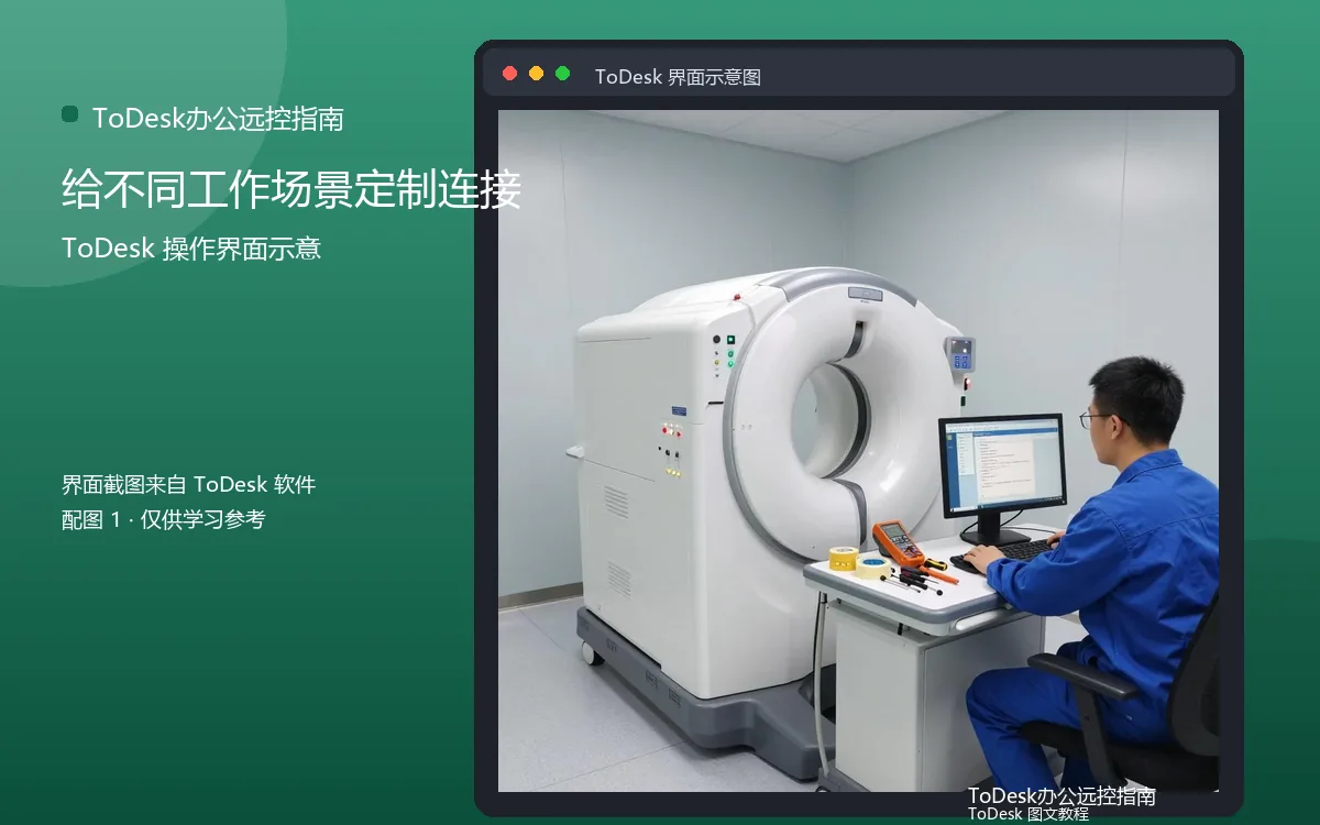 给不同工作场景定制连接界面示意图（配图1）