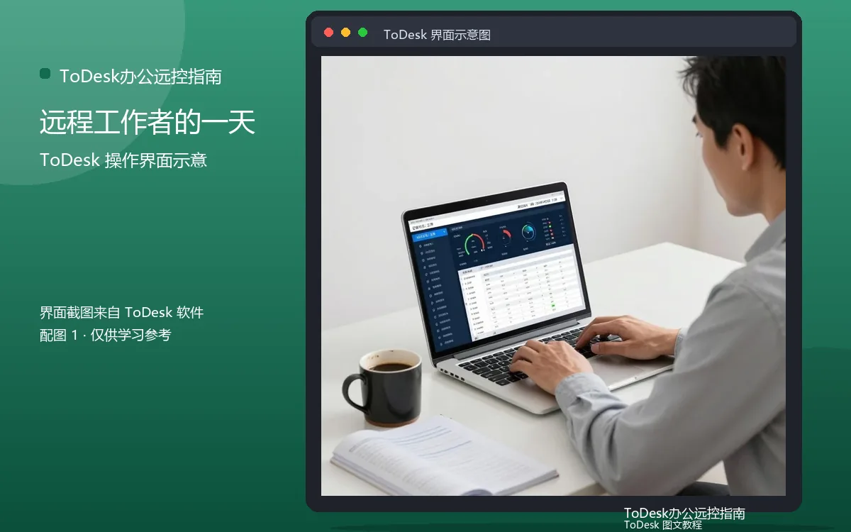 远程工作者的一天界面示意图（配图1）
