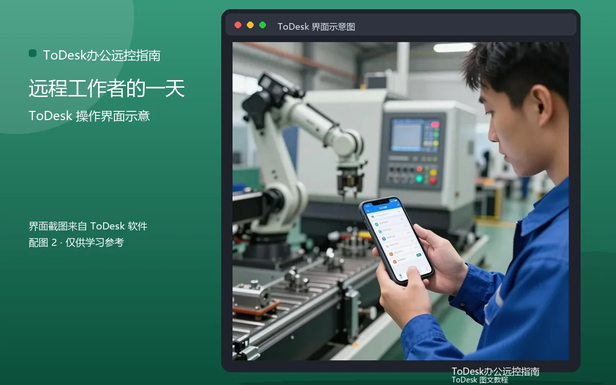 远程工作者的一天界面示意图（配图2）